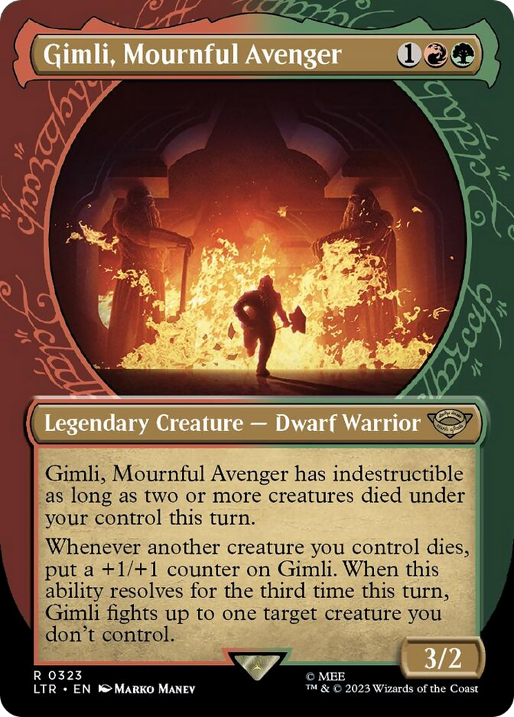 Gimli, Mournful Avenger (Showcase Ring Frame) [The Lord of the Rings: Tales of Middle-Earth] Foil