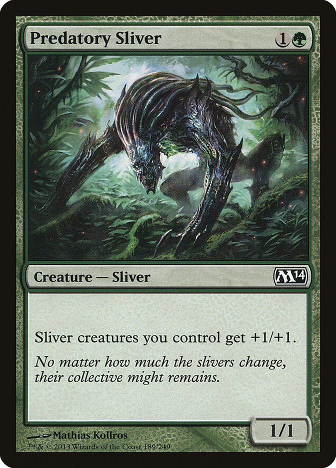 Predatory Sliver [Magic 2014] Foil