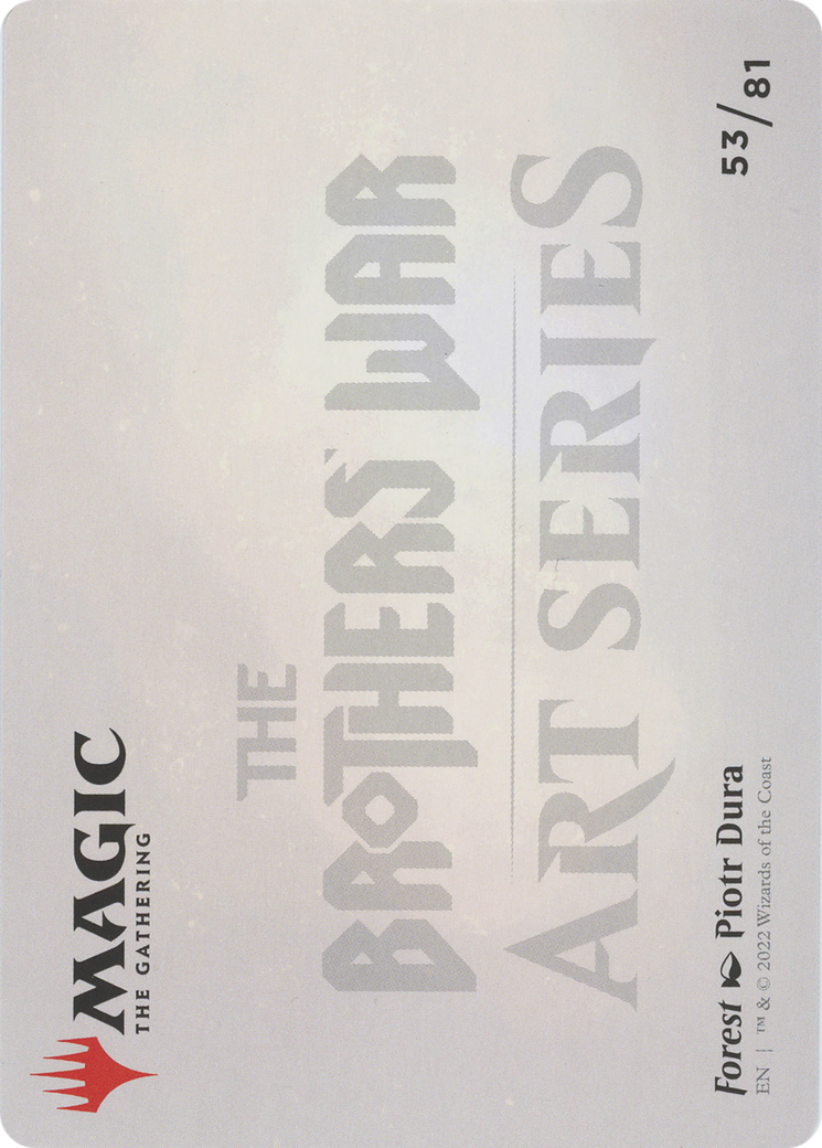 Forest // Forest  [The Brothers' War Art Series] (Borderless) Foil