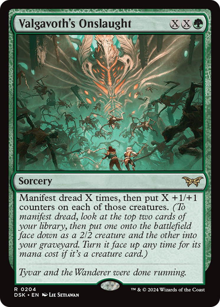 Valgavoth's Onslaught [Duskmourn: House of Horror] Foil