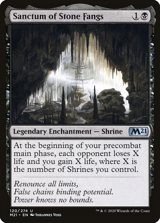 Sanctum of Stone Fangs [Core Set 2021] Foil