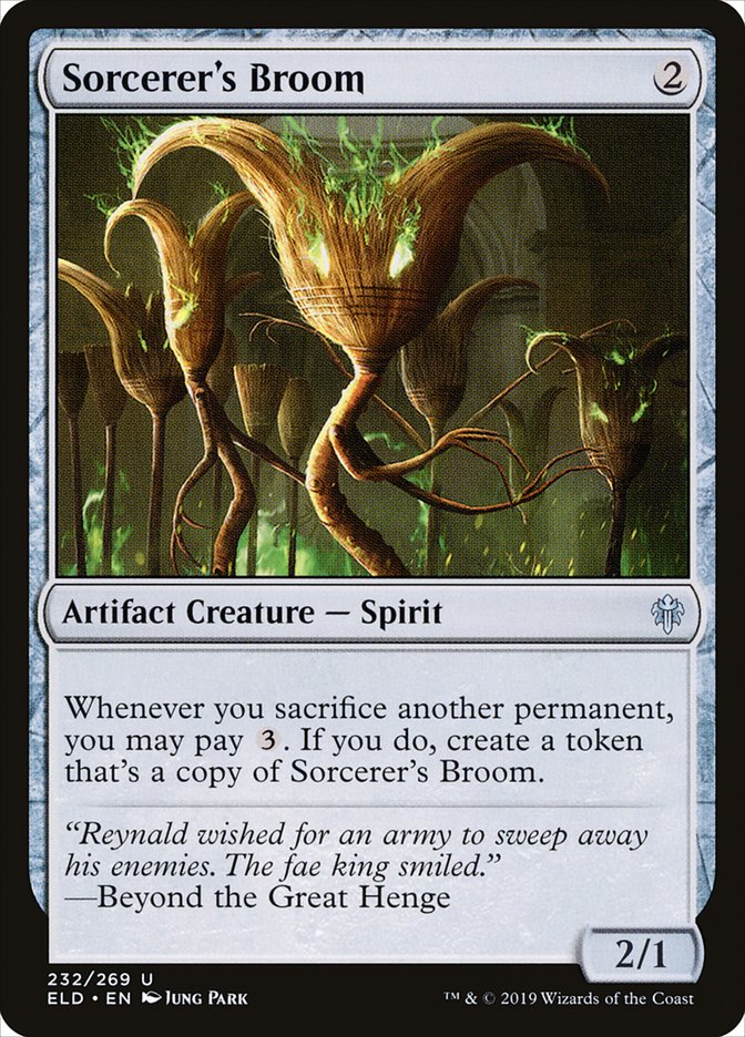 Sorcerer's Broom [Throne of Eldraine] Foil