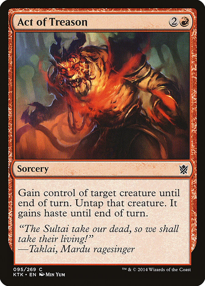 Act of Treason [Khans of Tarkir] Foil