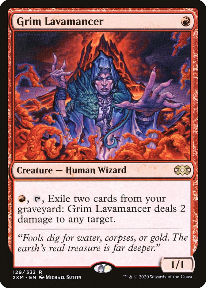 Grim Lavamancer [Double Masters] Foil