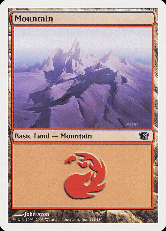 Mountain (344) [Eighth Edition] Foil