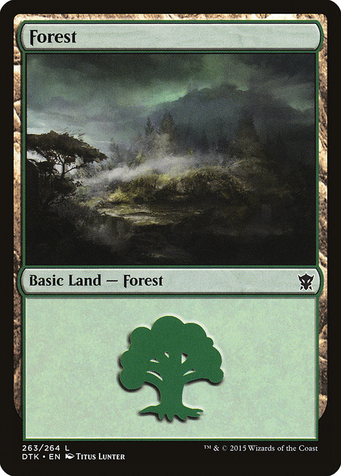Forest (263) [Dragons of Tarkir] Foil