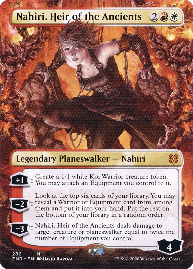 Nahiri, Heir of the Ancients (Borderless) [Zendikar Rising] Foil