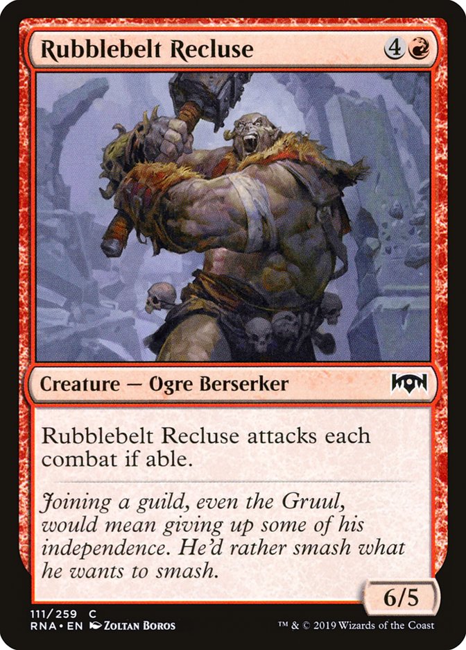 Rubblebelt Recluse [Ravnica Allegiance] Foil