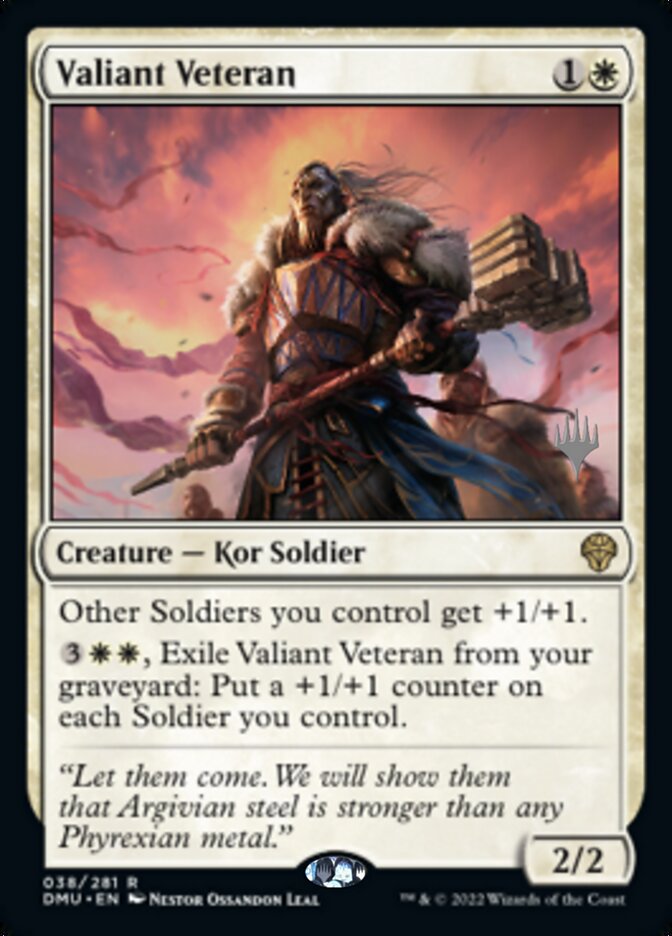 Valiant Veteran (Promo Pack) [Dominaria United Promos] Foil