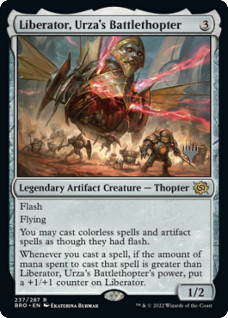 Liberator, Urza's Battlethopter (Promo Pack) [The Brothers' War Promos] Foil