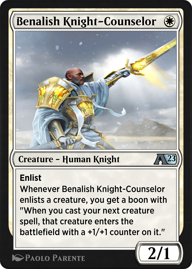 Benalish Knight-Counselor  [Alchemy: Dominaria]