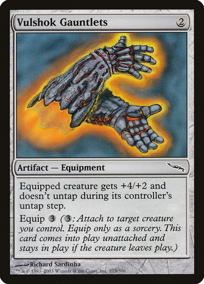 Vulshok Gauntlets [Mirrodin] Foil