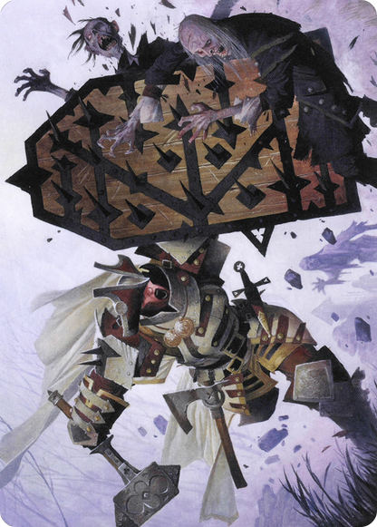 Estwald Shieldbasher // Estwald Shieldbasher  [Crimson Vow Art Series] (Borderless) Foil