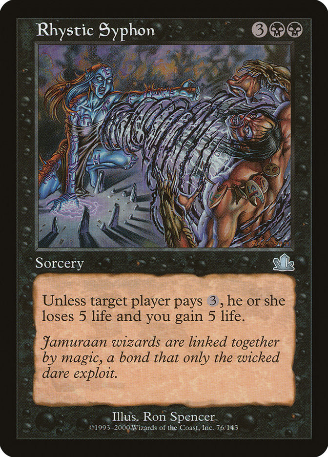 Rhystic Syphon [Prophecy] Foil