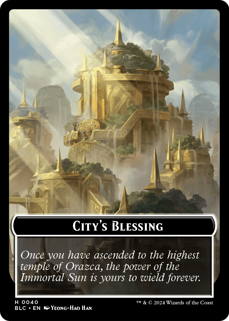 City's Blessing  [Bloomburrow Commander Tokens]