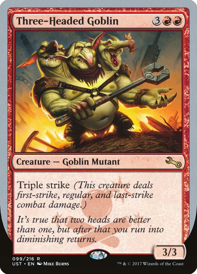 Three-Headed Goblin [Unstable] Foil