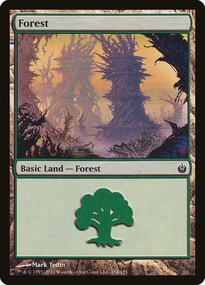 Forest (154) [Mirrodin Besieged] Foil