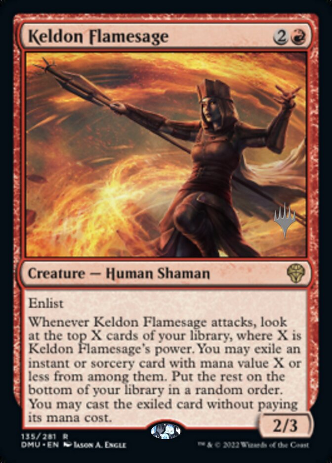 Keldon Flamesage (Promo Pack) [Dominaria United Promos] Foil