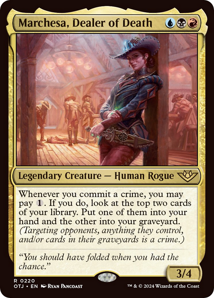 Marchesa, Dealer of Death [Outlaws of Thunder Junction] Foil