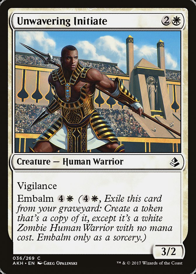 Unwavering Initiate [Amonkhet] Foil