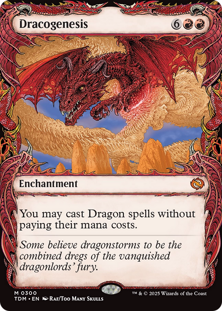 Dracogenesis (0300) (Showcase)  [Tarkir: Dragonstorm]: (Showcase, enchantment)