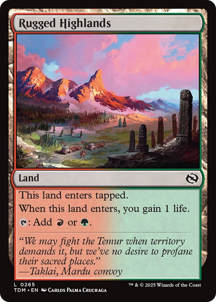Rugged Highlands [Tarkir: Dragonstorm] Foil