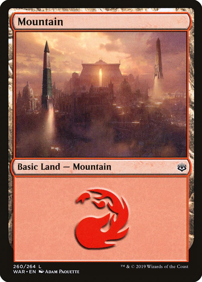 Mountain (260) [War of the Spark] Foil