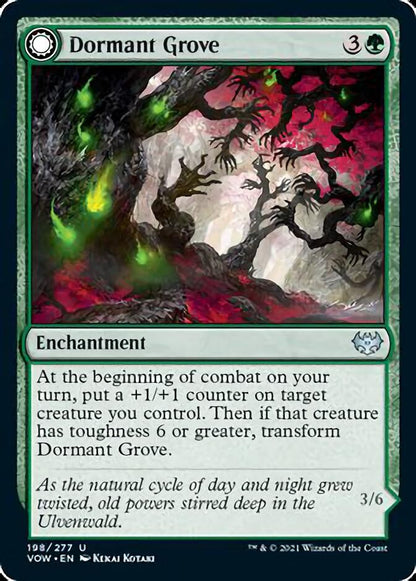 Dormant Grove // Gnarled Grovestrider [Innistrad: Crimson Vow] Foil
