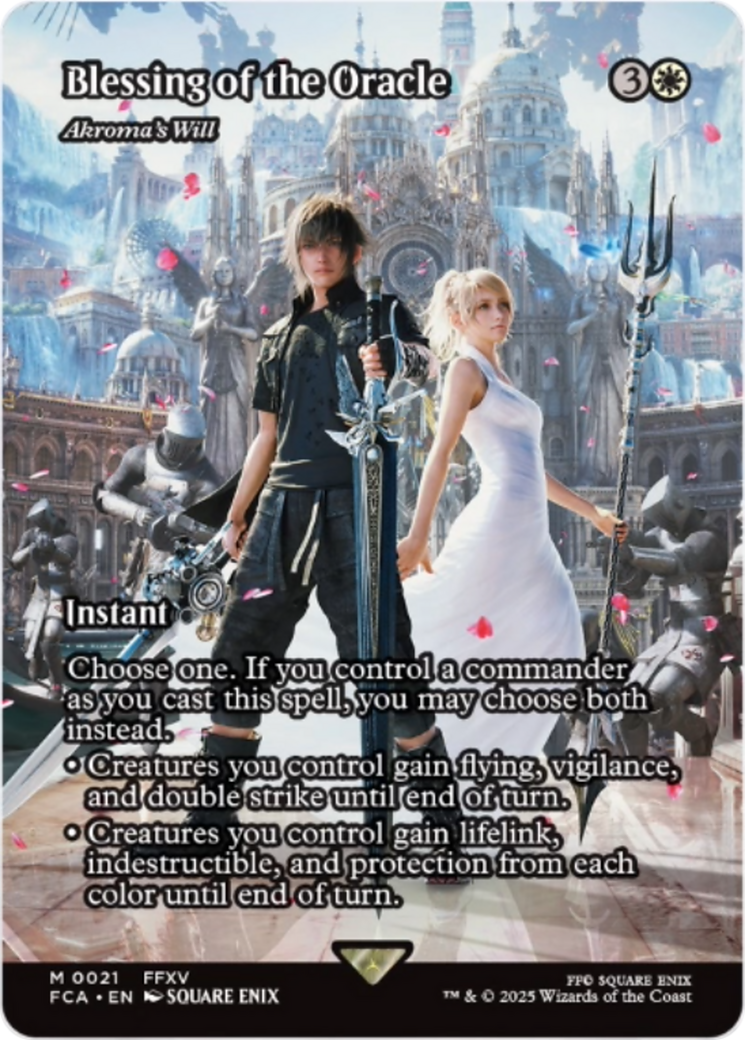 Blessing of the Oracle - Akroma's Will (Showcase) [FINAL FANTASY : Through the Ages] Foil