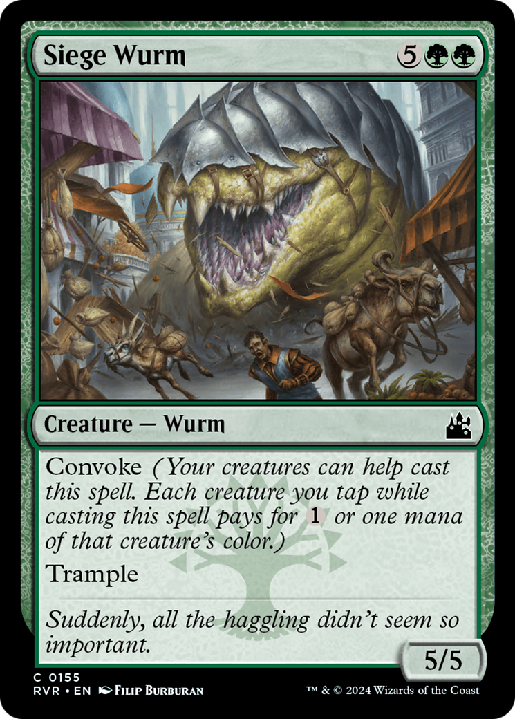 Siege Wurm [Ravnica Remastered] Foil