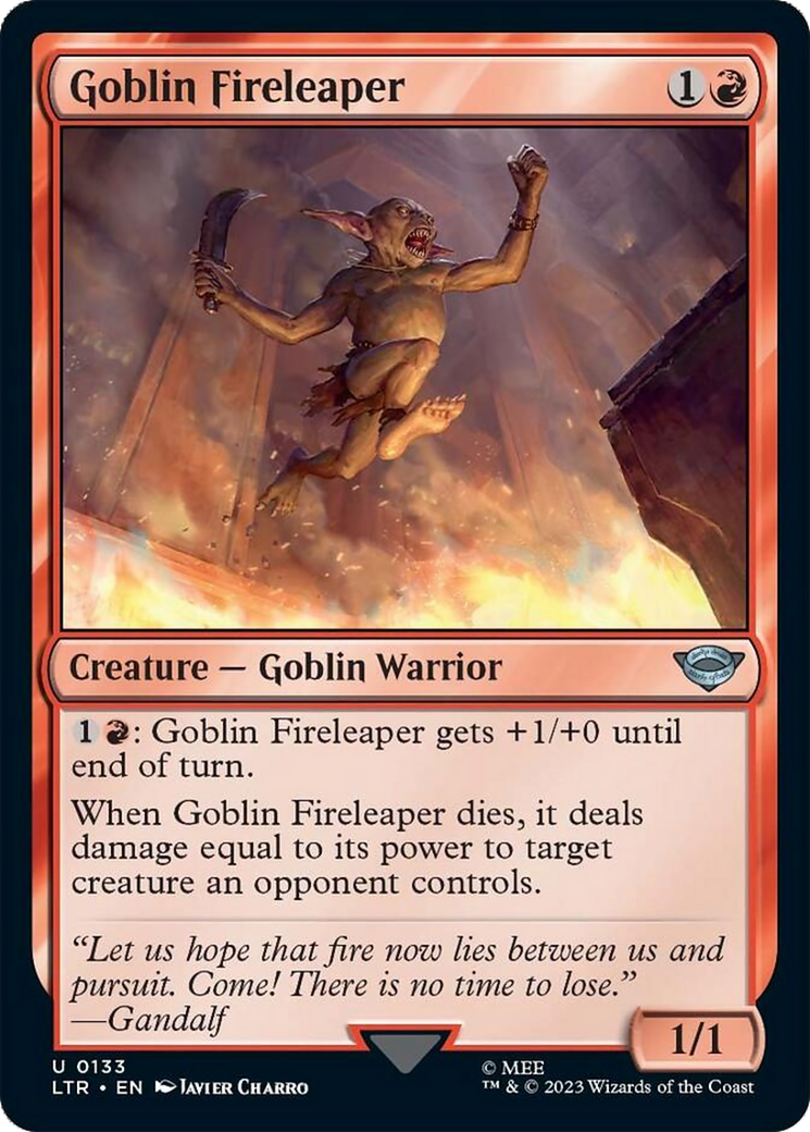 Goblin Fireleaper [The Lord of the Rings: Tales of Middle-Earth] Foil