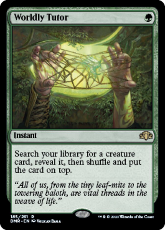 Worldly Tutor [Dominaria Remastered] Foil