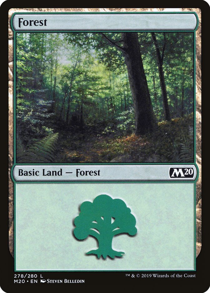 Forest (278) [Core Set 2020] Foil