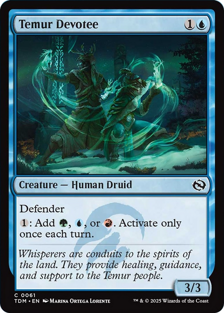 Temur Devotee [Tarkir: Dragonstorm] Foil