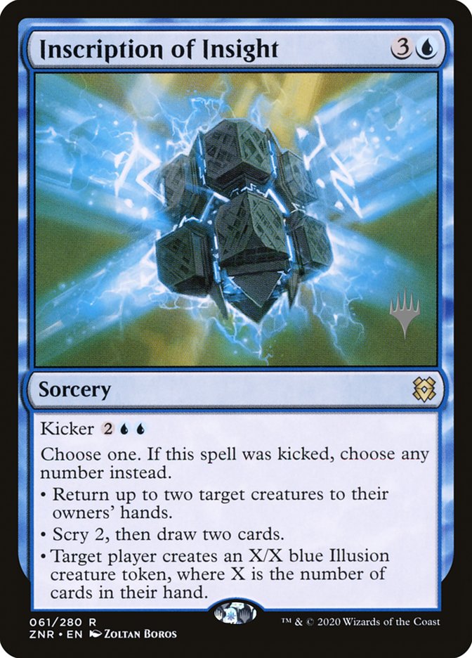 Inscription of Insight (Promo Pack) [Zendikar Rising Promos] Foil