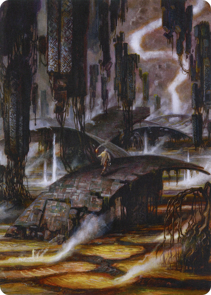 Grimclimb Pathway // Grimclimb Pathway  [Zendikar Rising Art Series] (Borderless) Foil
