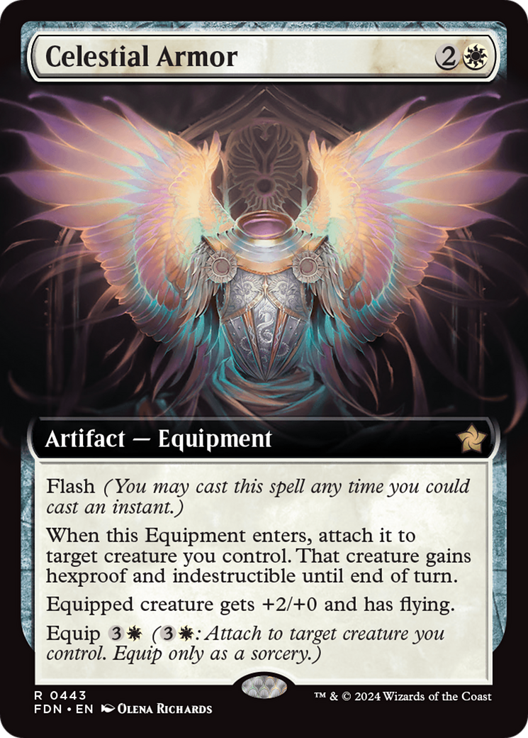 Celestial Armor (Extended Art) [Foundations] Foil