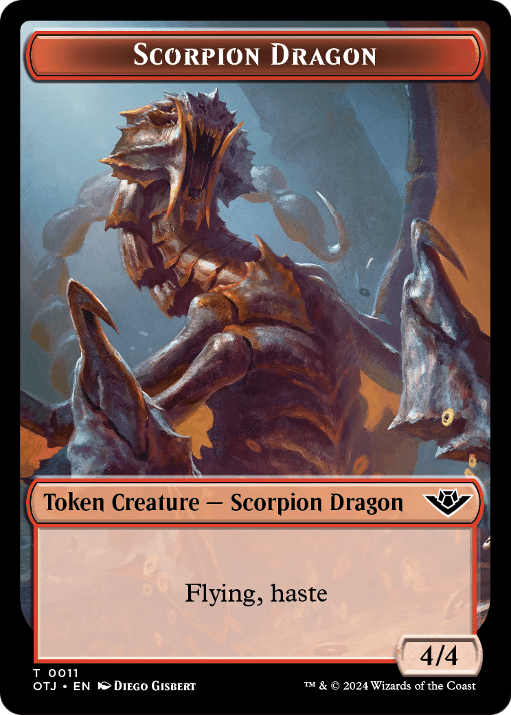 Scorpion Dragon  [Outlaws of Thunder Junction Tokens]