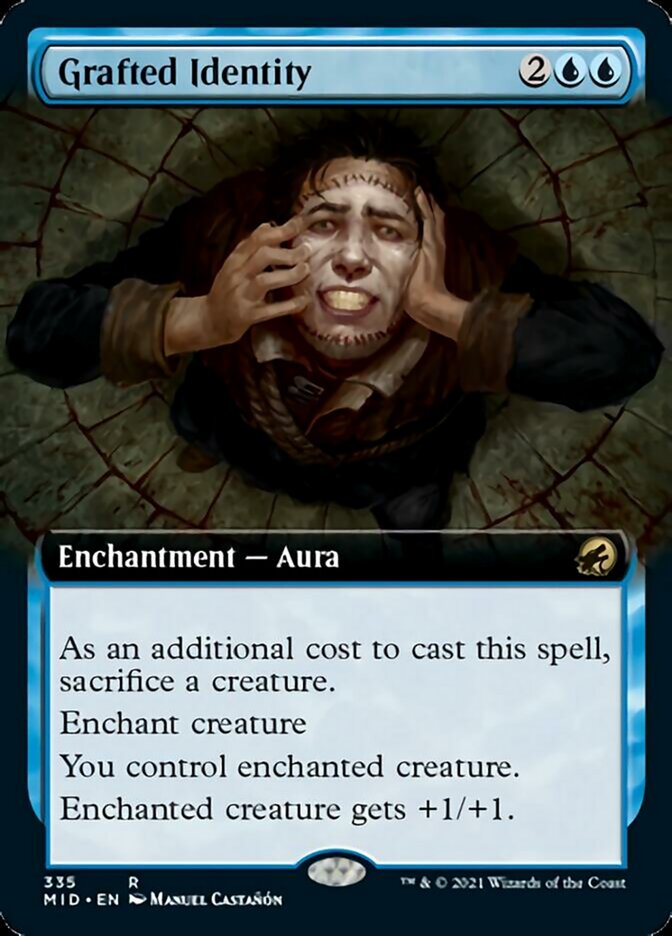 Grafted Identity (Extended Art) [Innistrad: Midnight Hunt] Foil