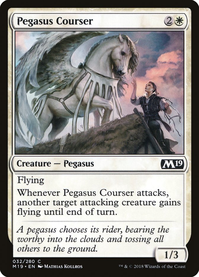 Pegasus Courser [Core Set 2019] Foil