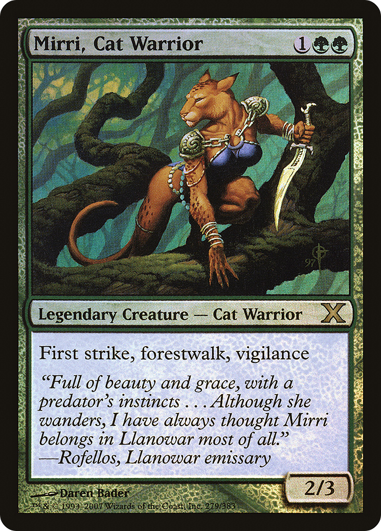 Mirri, Cat Warrior  [Tenth Edition] Foil