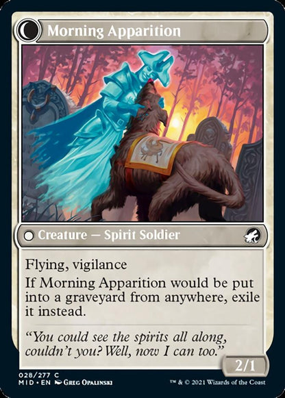 Mourning Patrol // Morning Apparition [Innistrad: Midnight Hunt] Foil