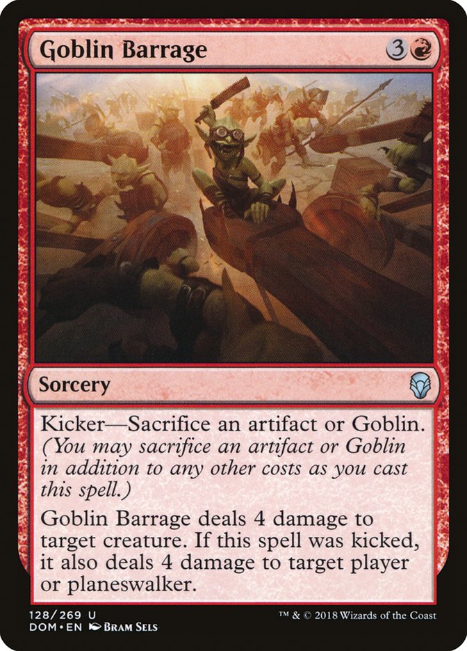 Goblin Barrage [Dominaria] Foil