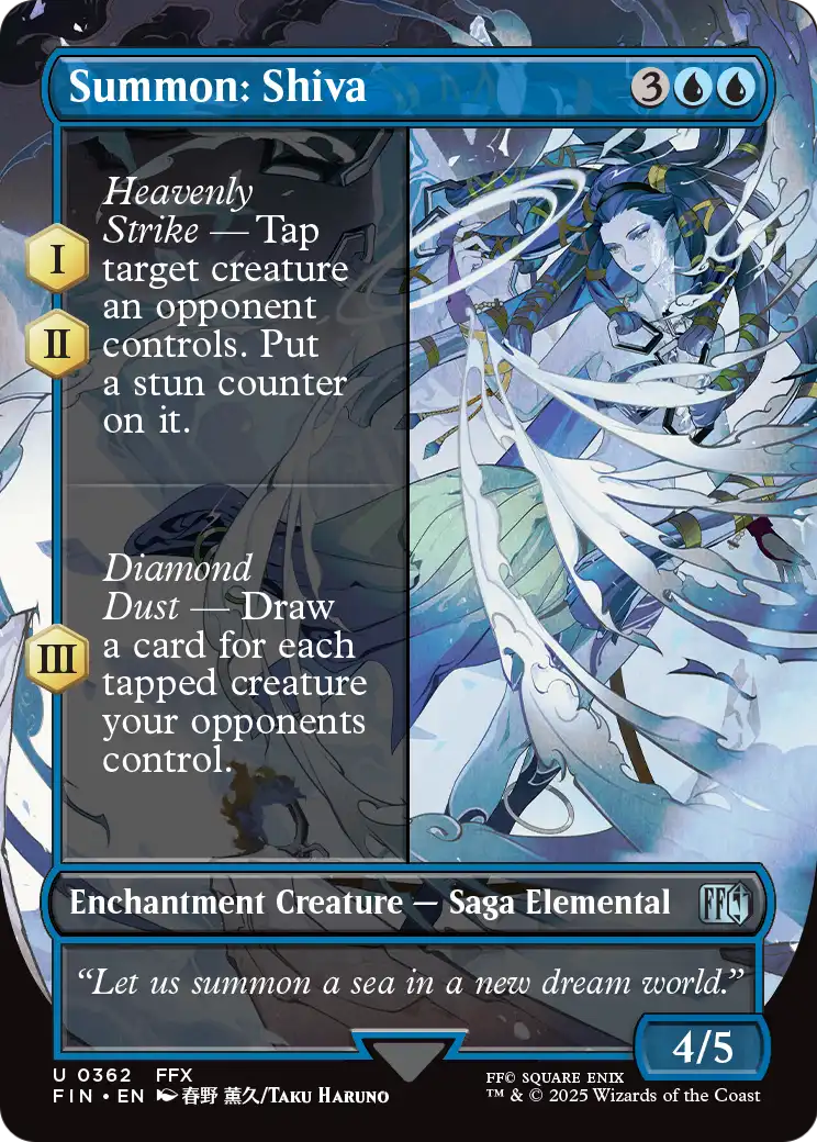 Summon: Shiva (Borderless) [FINAL FANTASY] Foil