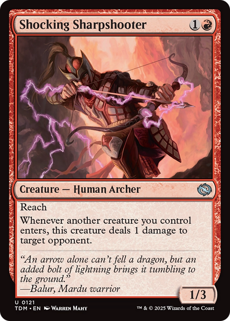 Shocking Sharpshooter [Tarkir: Dragonstorm] Foil