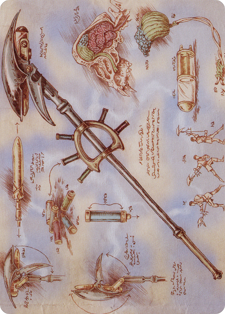 Staff of Domination // Staff of Domination  [The Brothers' War Art Series] (Borderless) Foil