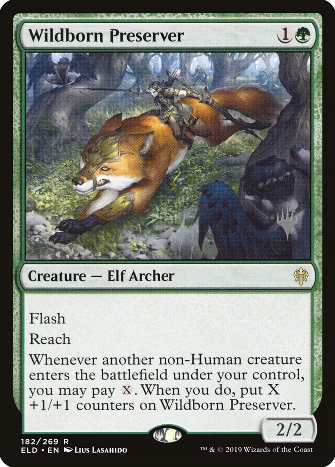 Wildborn Preserver (Promo Pack) [Throne of Eldraine Promos] Foil
