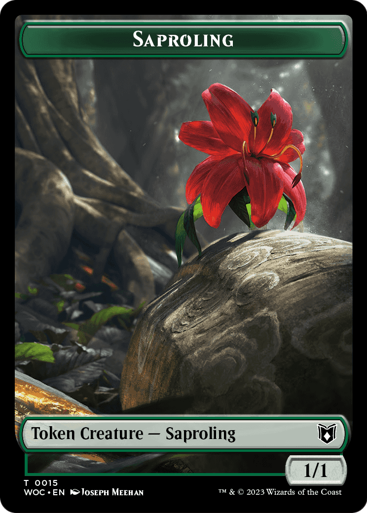 Saproling  [Wilds of Eldraine Commander Tokens] Foil