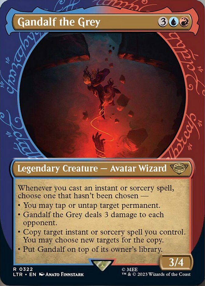 Gandalf the Grey (Showcase Ring Frame) [The Lord of the Rings: Tales of Middle-Earth] Foil