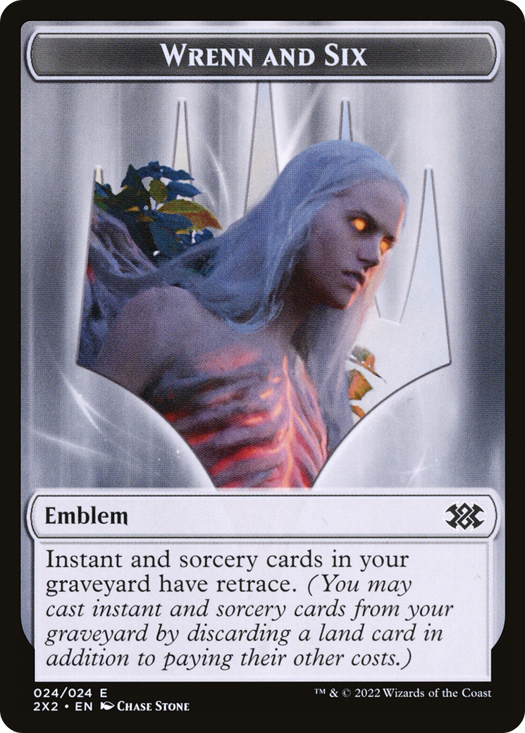 Wrenn and Six Emblem  [Double Masters 2022 Tokens] Foil